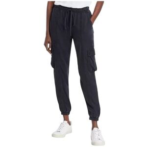 Bella Dahl Women’s Cropped Cargo Track Jogger Pants ‎ Sz S